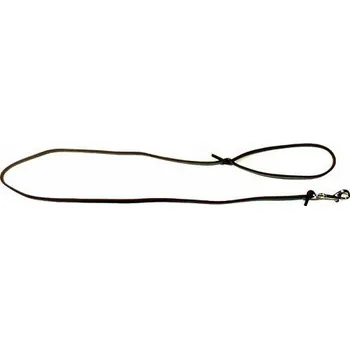 Vodítko pro psa Vodítko kožené Zubíček z kulaté kůže 130 cm o průměru 0,6 cm