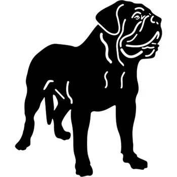 Samolepicí dekorace na vozidlo Samolepka silueta pes na auto a motorku, tuning nálepka (4833)