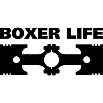 Samolepicí dekorace na vozidlo Samolepka nápis BOXER LIFE na auto a motorku, tuning nálepka (2636)