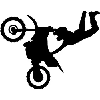 Samolepicí dekorace na vozidlo Samolepka freestyle moto na auto a motorku, tuning nálepka (2649)