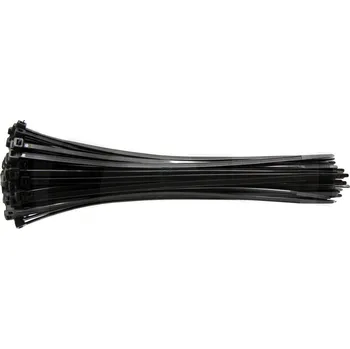 Denní svícení Vázací pásky stahovací na kabely 430 x 7,8 mm černé polyamidové 100 ks