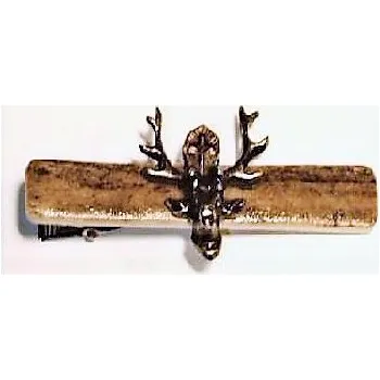 Spona na kravatu Spona na kravatu ZUBÍČEK parohová - motiv sv. Hubert