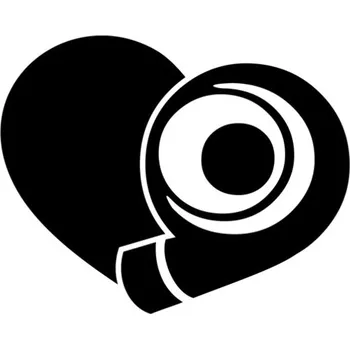 Samolepicí dekorace na vozidlo Samolepka turbo srdce na auto a motorku, tuning nálepka (2669)