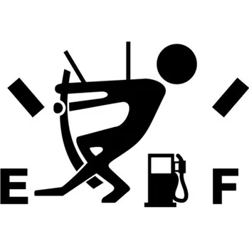 Samolepicí dekorace na vozidlo Samolepka palivoměr na auto a motorku, tuning nálepka (2560)
