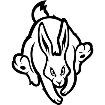 Samolepicí dekorace na vozidlo Samolepka fun zajíc na auto a motorku, tuning nálepka (2581)