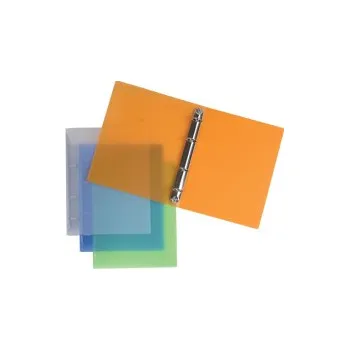 Desky A5 kroužkové průsvitné - 4 - kroužek / čirá