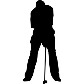 Samolepicí dekorace na vozidlo Samolepka silueta golf na auto a motorku, tuning nálepka (3363)