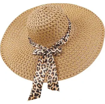 Klobouk Dámský klobouk Miranda krémový Leopard