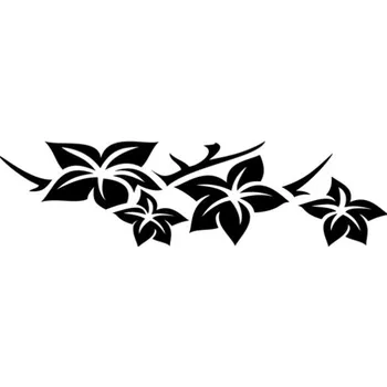 Samolepicí dekorace na vozidlo Samolepka květinky na auto a motorku, tuning nálepka (3689)