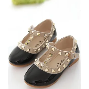 Dívčí obuv Čína Letní balerínky s kamínky Barva: Černá, Velikost EUR: 27