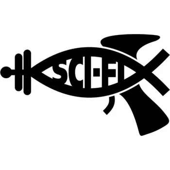 Samolepicí dekorace na vozidlo Samolepka sci-fi logo na auto a motorku, tuning nálepka (2603)