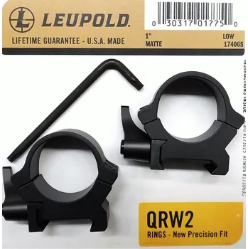 Příslušenství pro sportovní střelbu Montáž Leupold QRW2 25,4mm rychloupínací nízké matné