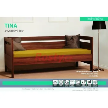 Postel BMB POSTEL TINA 90x210cm ROVNÉ ROHY