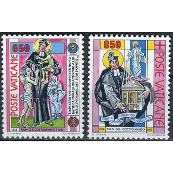 Poštovní známka (1992) MiNr. 1058 - 1059 ** - Vatikán - 150. výročí sv. Giuseppe Benedetto Cottolengo