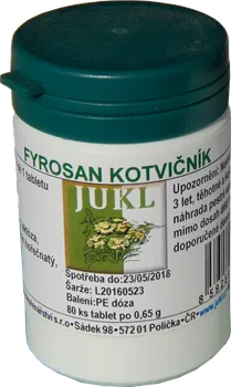 Přírodní produkt Jukl Fyrosan Kotvičník 80 tbl.