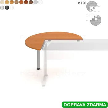 Psací stůl CP 22 P N Hobis Cross - Stůl přídavný pr. 120 kruh
