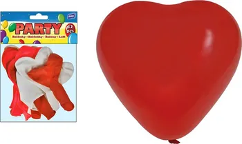 Balónek MFP Balónek nafukovací srdce 30 cm mix