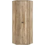 Rohová skříň MALCOLM SZFN1D dub canyon monument s potiskem 3D/še