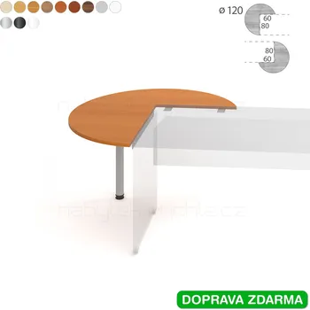 Psací stůl GP 22 L P Hobis Gate - Stůl přídavný pr. 120 kruh