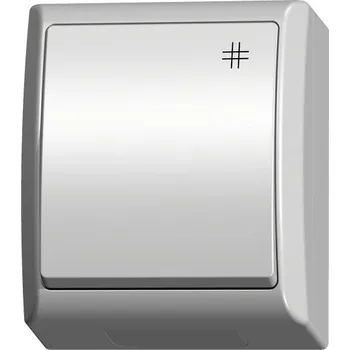 vypínač OSPEL FALA přepínač křížový bílý IP44