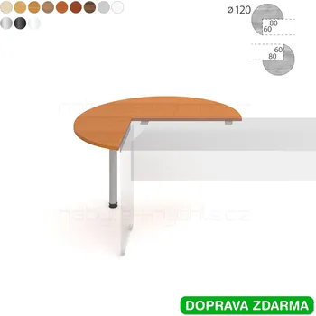 Psací stůl GP 22 P N Hobis Gate - Stůl přídavný pr. 120 kruh