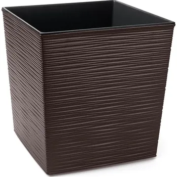 Květináč LAMELA - JUKA květináč proutí hnědý Míra: 25 x 25 x 25 cm