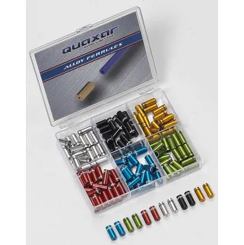 Lanko pro jízdní kolo Koncovka 4mm bowdenu Alu černá Quaxar