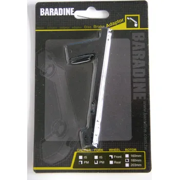 Brzda na kolo Adaptér přední PM-PM na 180mm černý Baradine