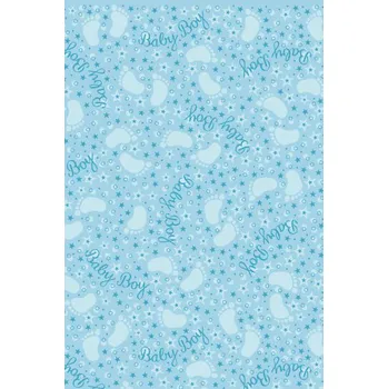 Balící papír STEWO Papír arch 50x70 plojhar dekorace Baby Boy