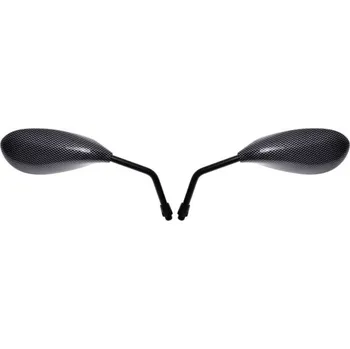 Zrcátko pro motocykl zrcátka zpětná skútr moto - CARBON- závit M8