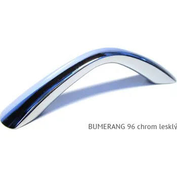 kovová úchytka BUMERANG 64,96 Varianta: BUMERANG 96 chrom lesklý