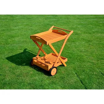 Jídelní stůl Zahradní dřevěný servírovací stolek