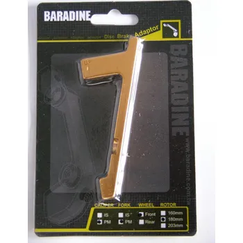 Brzda na kolo Adaptér přední PM-PM na 180mm zlatý ELOX Baradine