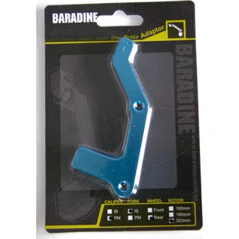 Brzda na kolo Adaptér zadní IS-PM na 203mm modrý ELOX Baradine