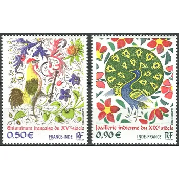 Poštovní známka Post France (2003) MiNr. 3771 - 3772 ** - Francie - Vztahy mezi Francií a Indií