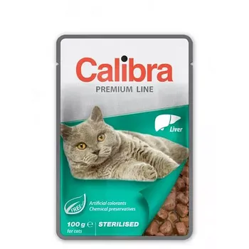 Krmivo pro kočku Calibra Cat Premium Sterilised Liver 100 g
