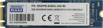 SSD disk Goodram S400U 240 GB (SSDPB-S400U-240-80)