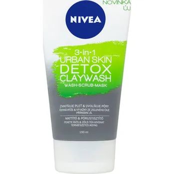 Pleťový krém Nivea Urban Skin Detox čisticí krém 3v1 150 ml