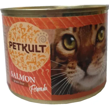 Krmivo pro kočku Petkult Cat Konzerva Losos - 185g (10 + 2 gratis)