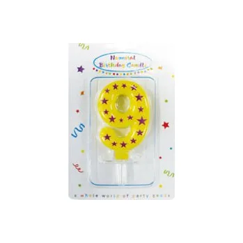 Dortová svíčka Svíčka na dort č. 9, barevná