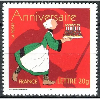 Poštovní známka Post France (2005) MiNr. 3929 I. ** - Francie - Gratulační známka: narozeniny