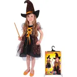 Rappa Dětský kostým čarodějnice s…