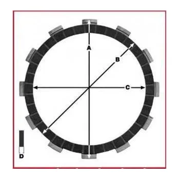 Auto-moto TRW MCC456-7 spojkové lamely YAMAHA XT 660/ XTZ 660/ MT 03 04-13 (EBS2368)