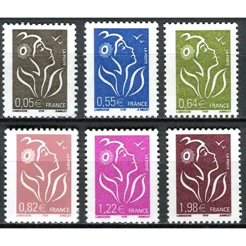 Poštovní známka Post France (2005) MiNr. 3905 - 3910 ** - Francie - Marianne