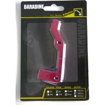 Brzda na kolo Adaptér zadní IS-PM na 180mm červený ELOX Baradine
