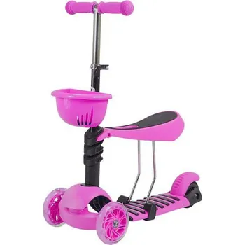 Koloběžka Nils Extreme HLB08 3v1 růžová