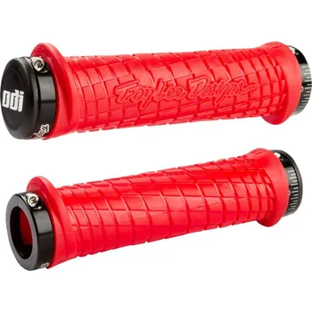 Chránič řídítek pro čtyřkolku ODI USA Rukojeti na řídítka ODI Troy Lee Designs Signature ATV Lock-On-červené