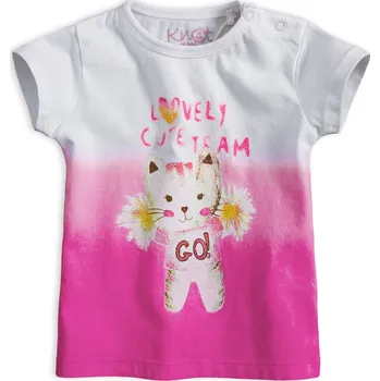 Dívčí tričko KNOT SO BAD CUTE TEAM růžové Velikost: 68