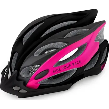 Cyklistická přilba M - Helma R2 WIND černá růžová