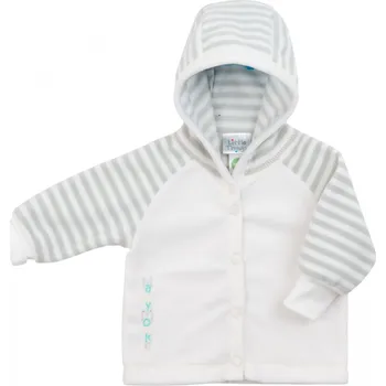 Kojenecká bunda smetanový kojenecký kabátek s kapuckou